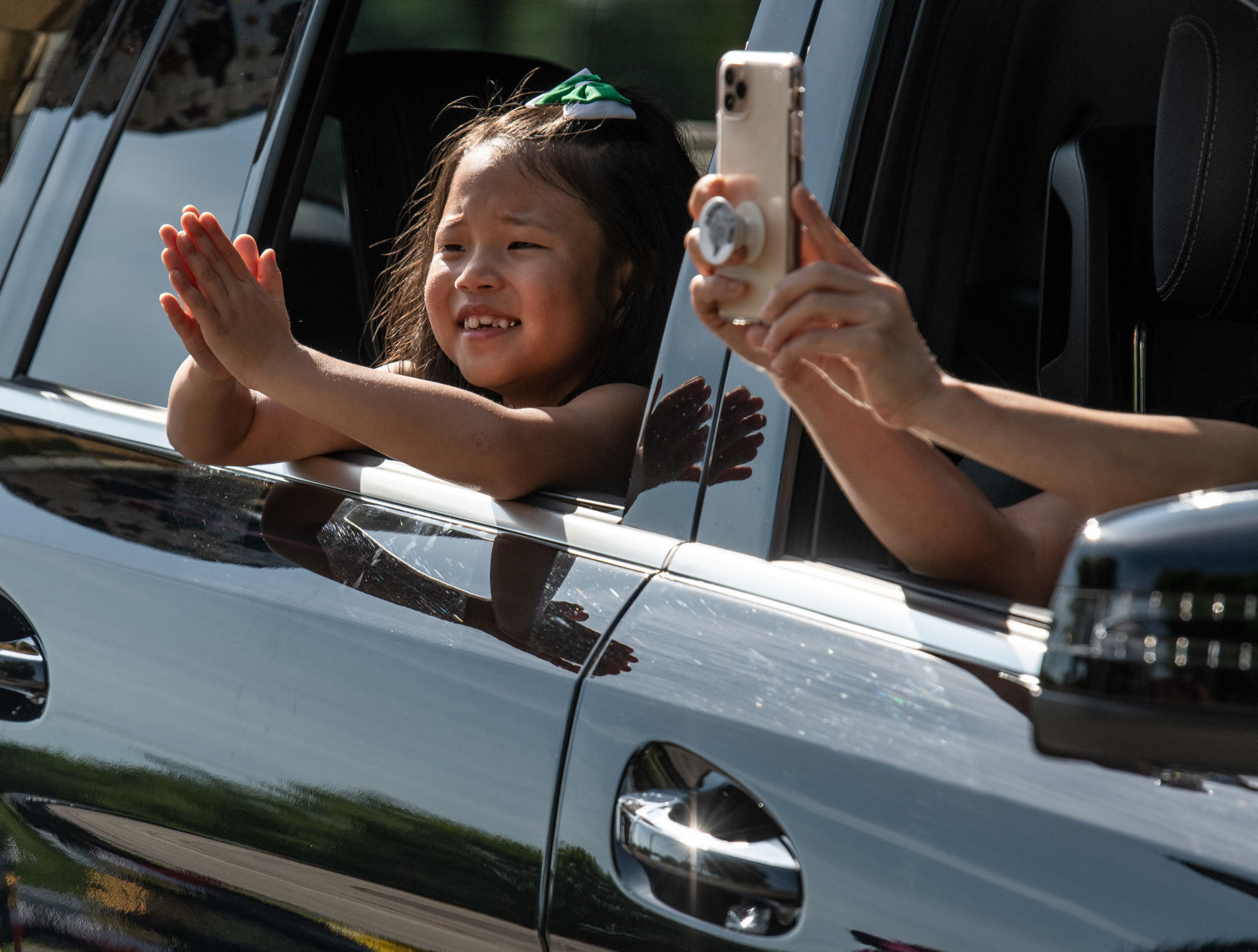 Drive-thru graduation at Penn-Griffin School of the Arts